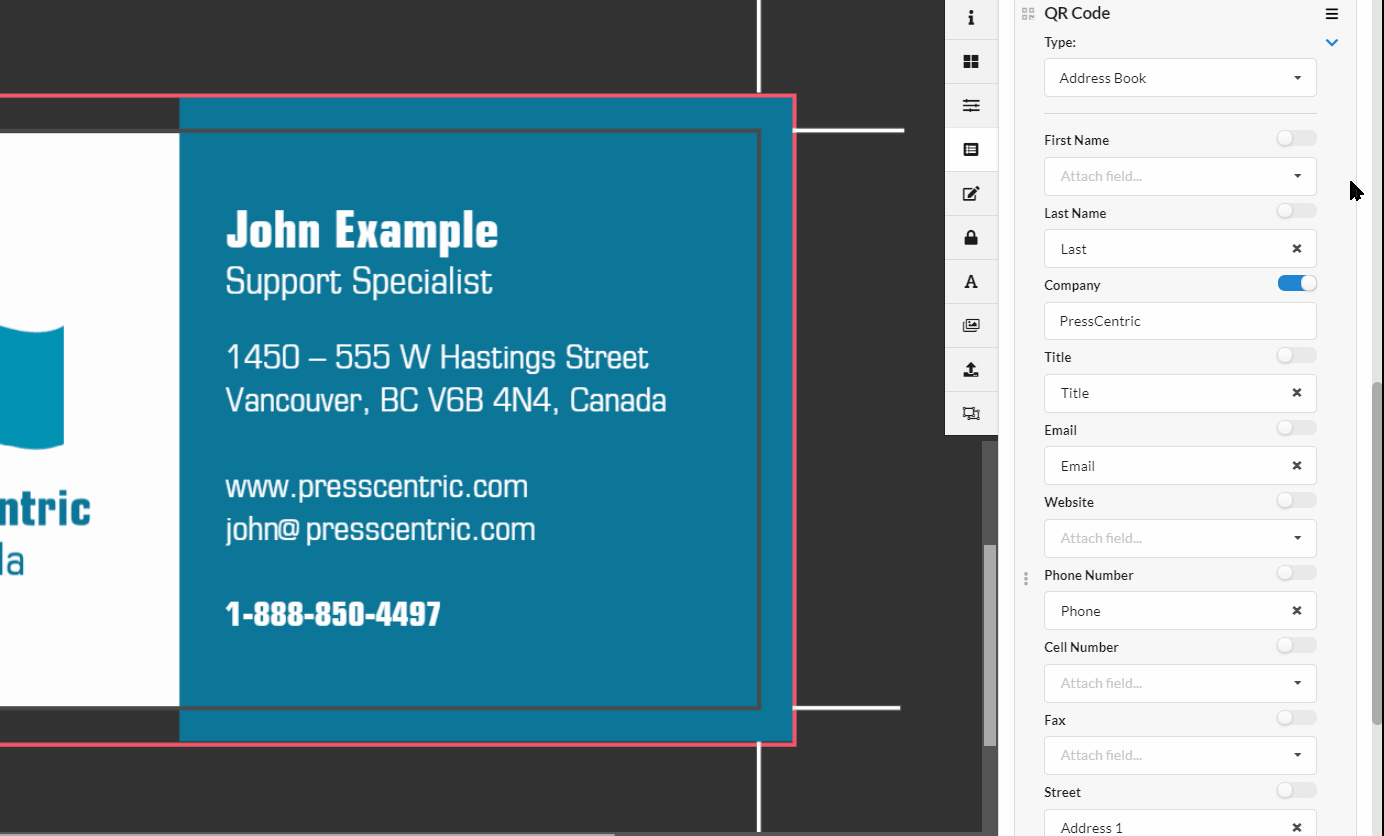 QR Code Address Book